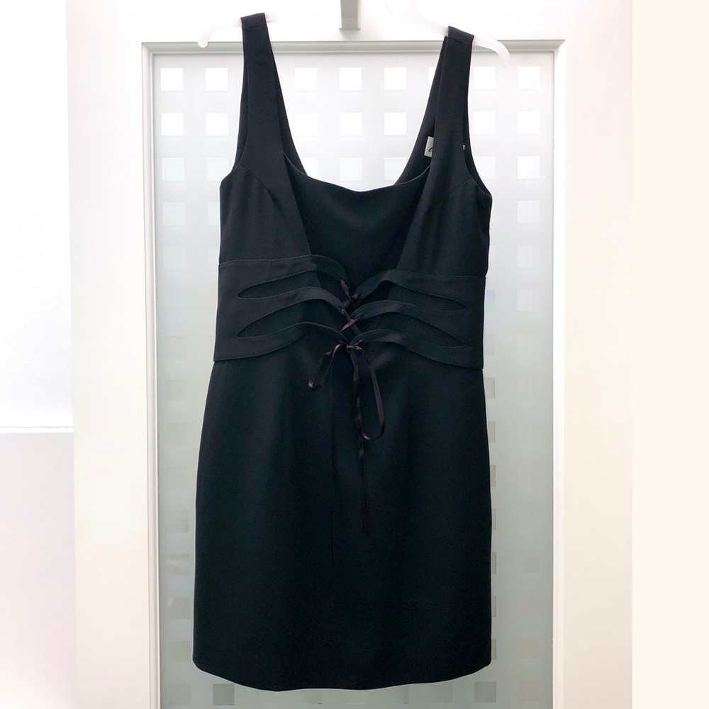 🎉HP🎉 ITEM Soft Corset Bodice Tie Back Sleeveless Cocktail Party Dress Vintage 10